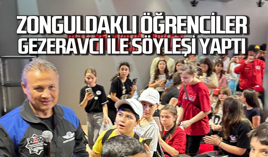 Zonguldaklı öğrenciler TEKNOFEST’te Alper Gezeravcı ile buluştu