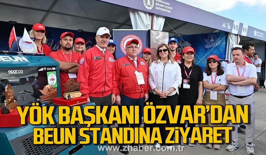 TEKNOFEST’25'te YÖK Başkanı Prof. Dr. Erol Özvar'dan BEUN standına ziyaret