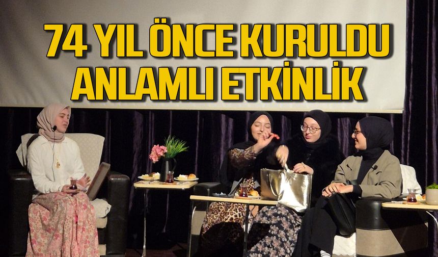 74. yıldönümüne özel anlamlı etkinlik