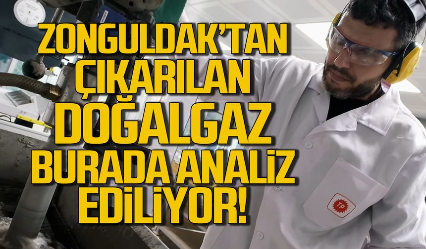 Zonguldak'tan çıkarılan doğalgaz burada analiz ediliyor!