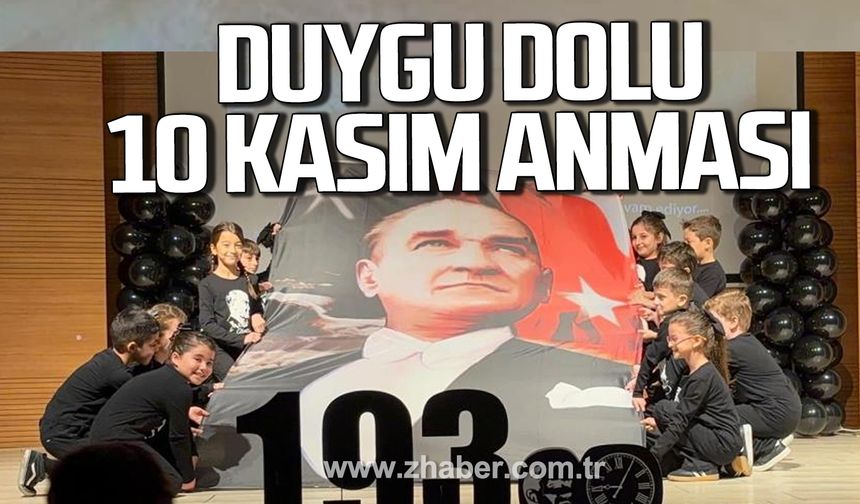 Zonguldak'ta Fener İlkokulu öğrencilerinden duygu dolu anma programı