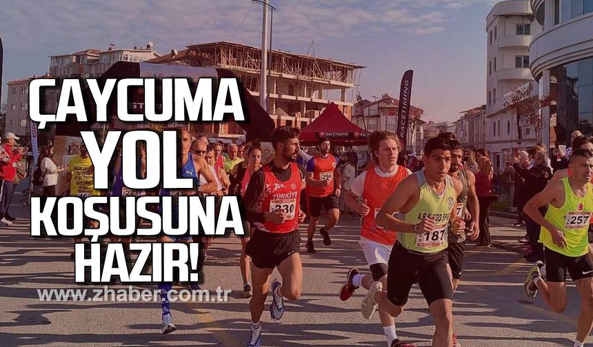 Çaycuma yol koşusuna hazır