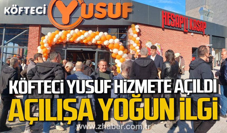 Kilimli'de Köfteci Yusuf hizmete açıldı!