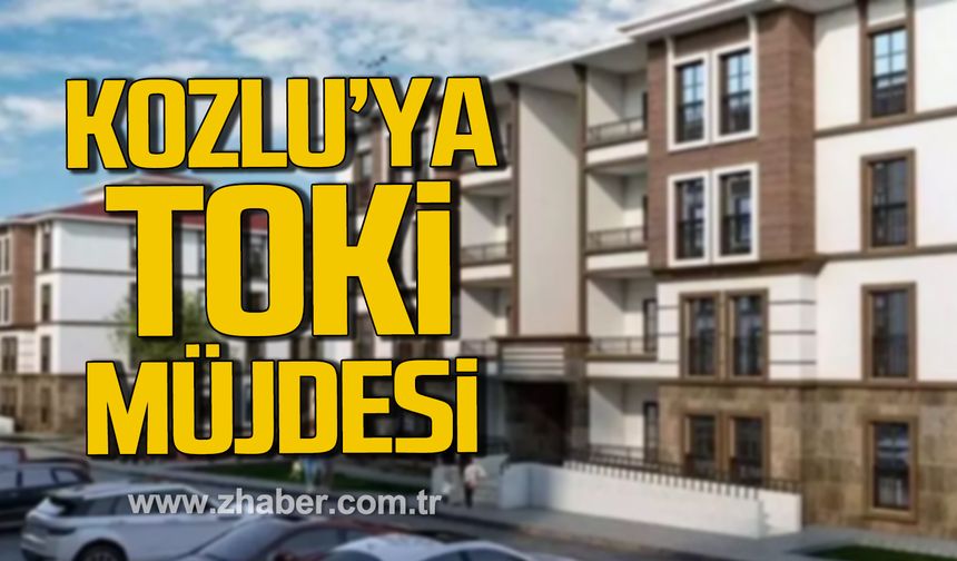 Ali Duyar duyurdu! Kozlu'ya 94 konutluk TOKİ müjdesi!