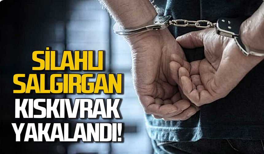 Silahlı saldırgan kıskıvrak yakalandı!