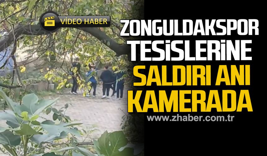 Zonguldakspor'un eski binasına saldırı anı! Kameralara böyle yansıdı!