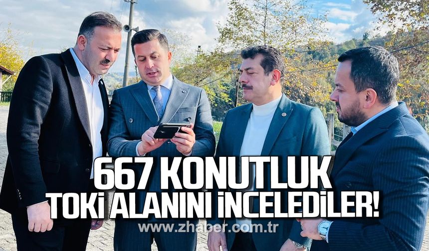 Kilimli’de TOKİ atağı: 667 Konutluk proje sahada incelendi