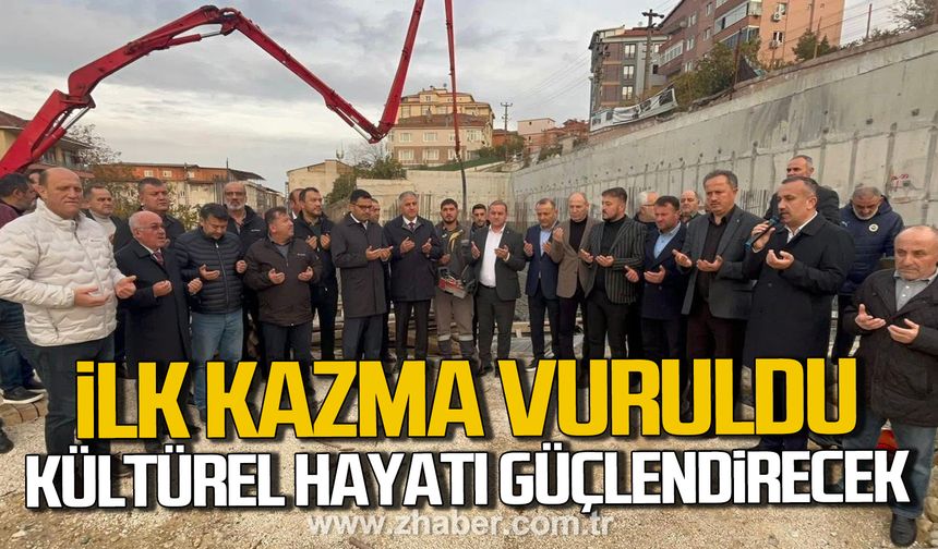 Alaplı Kültür Merkezi’nin temeli dualarla atıldı!