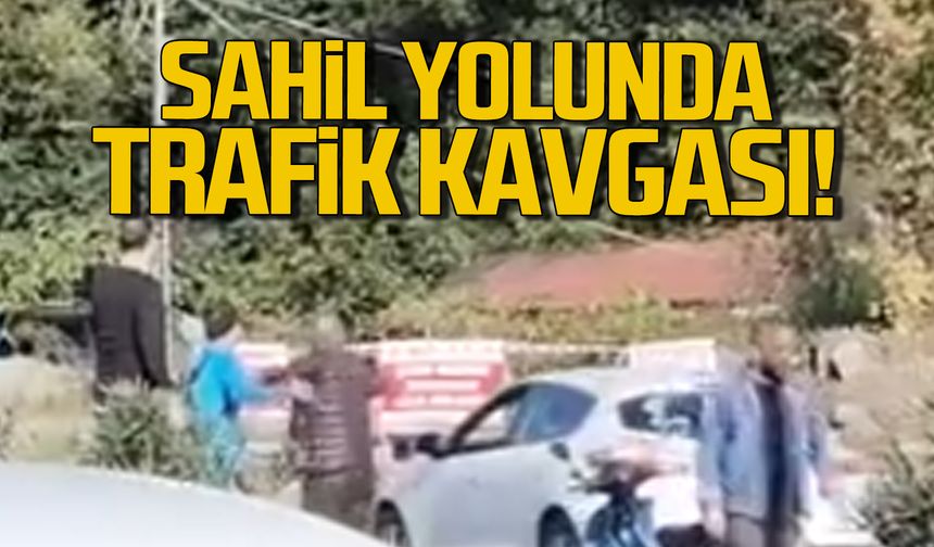 Kozlu sahil yolunda trafik kavgası