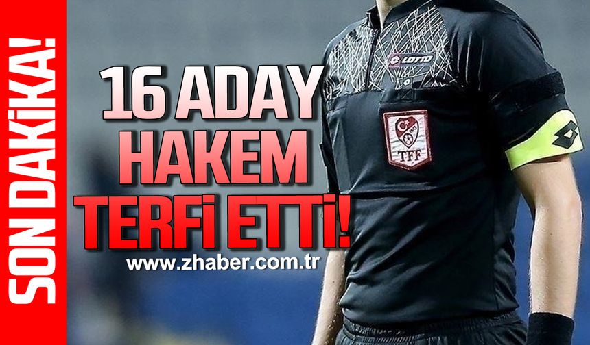 Zonguldak hakemlik camiasına 16 yeni güç katıldı!