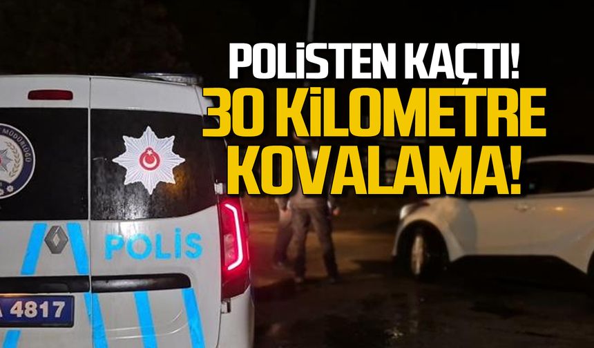 Araçtan neler atmaya çalıştı? 30 km kaçabildi!