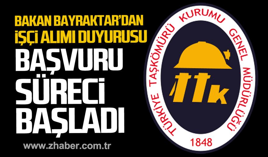 Alparslan Bayraktar'dan TTK'ya işçi alımı duyurusu! Başvuru süreci başladı!