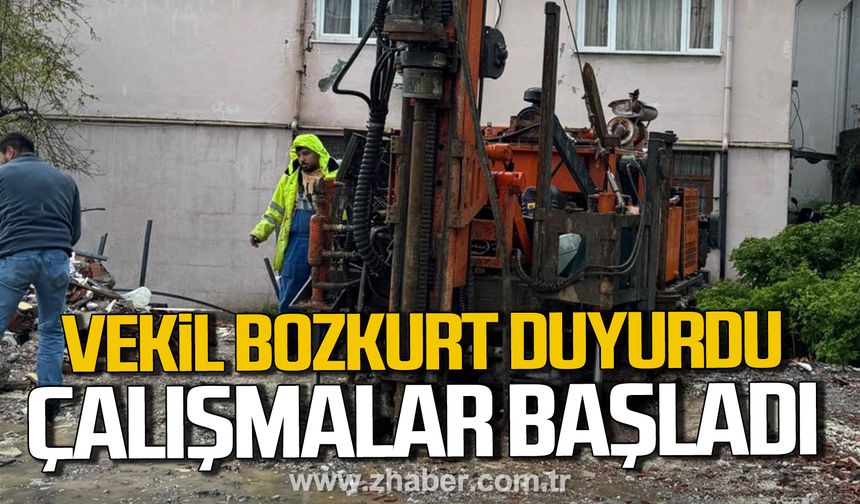 Saffet Bozkurt duyurdu! Kdz. Ereğli'de Aile Sağlığı Merkezi için zemin etüt çalışmaları başladı!