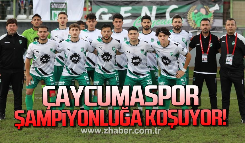 Çaycumaspor şampiyonluğa koşuyor, Devrek bilindiği gibi!