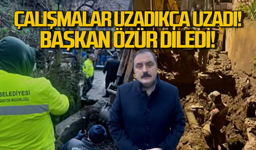 Çalışmalar uzadıkça uzadı... Vatandaş tepkili... Altuğ başkan özür diledi!
