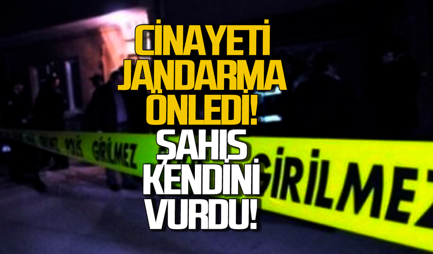 KADES ile yardım istedi, c*inayeti jandarma önledi: Silahla kendini vurdu!