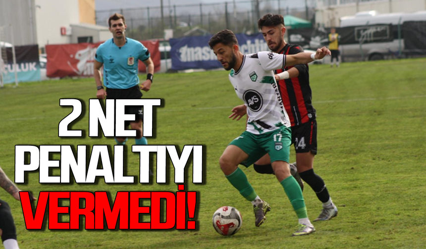 Çaycumaspor Bafraspor'u konuk etti: Hakem 2 penaltıyı es geçti!