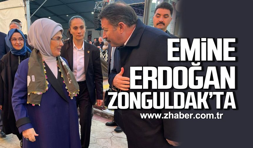 Emine Erdoğan Zonguldak'ta