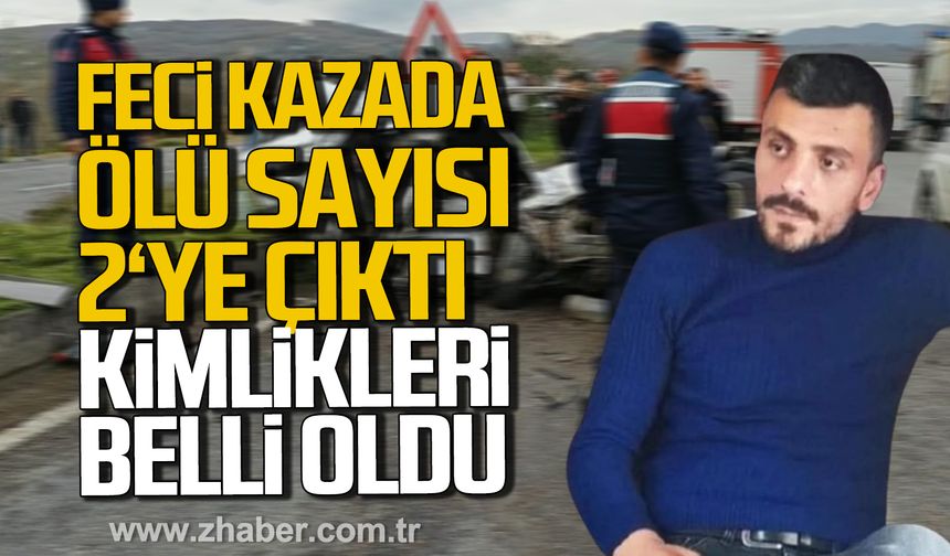 Çaycuma'da feci kazada ölü sayısı 2’ye çıktı! Kimlikleri belli oldu!