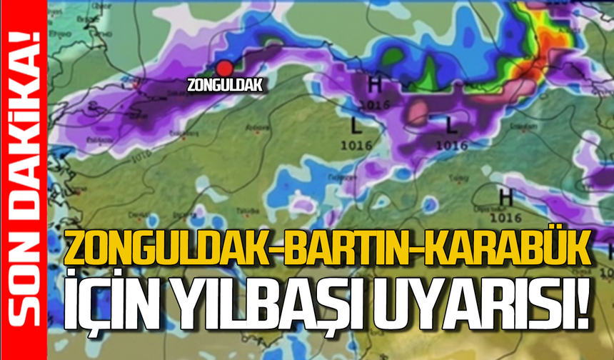 Yılbaşında Zonguldak, Bartın, Karabük ve Kastamonu’da kar var!