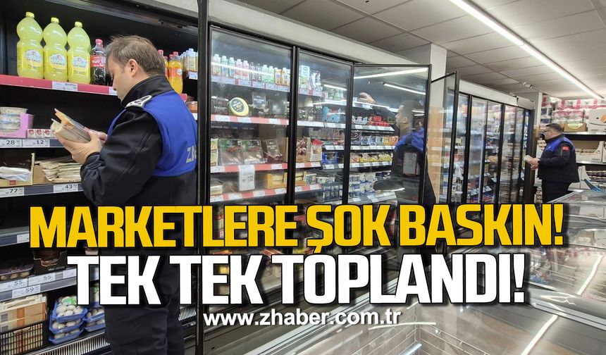 Alaplı’da marketlere şok baskın! Tarihi geçmiş ürünler imha edildi!