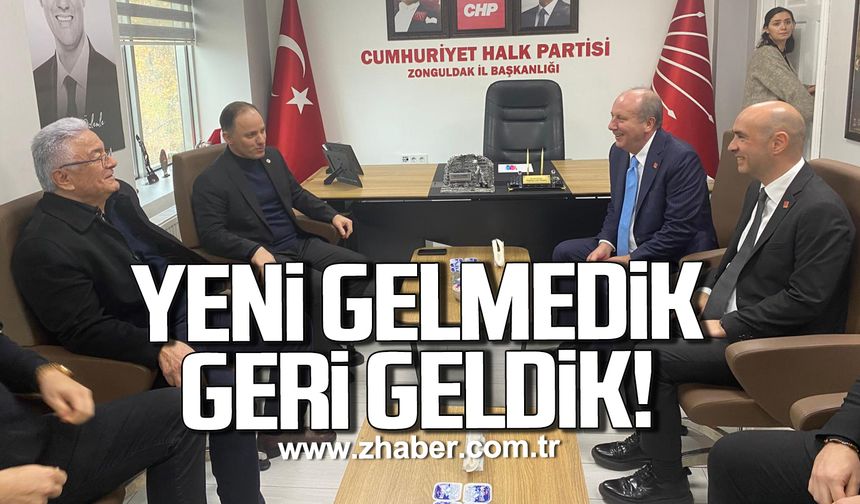 Muharrem İnce 'Yeni gelmedik, geri geldik'