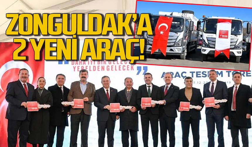 Zonguldak Belediyesi'ne 2 yeni araç geldi!