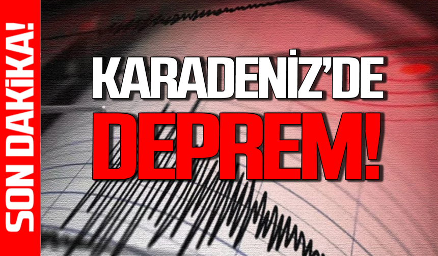 Karadeniz'de art arda korkutan deprem