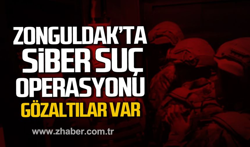 Zonguldak'ta siber suç operasyonu! Gözaltılar var