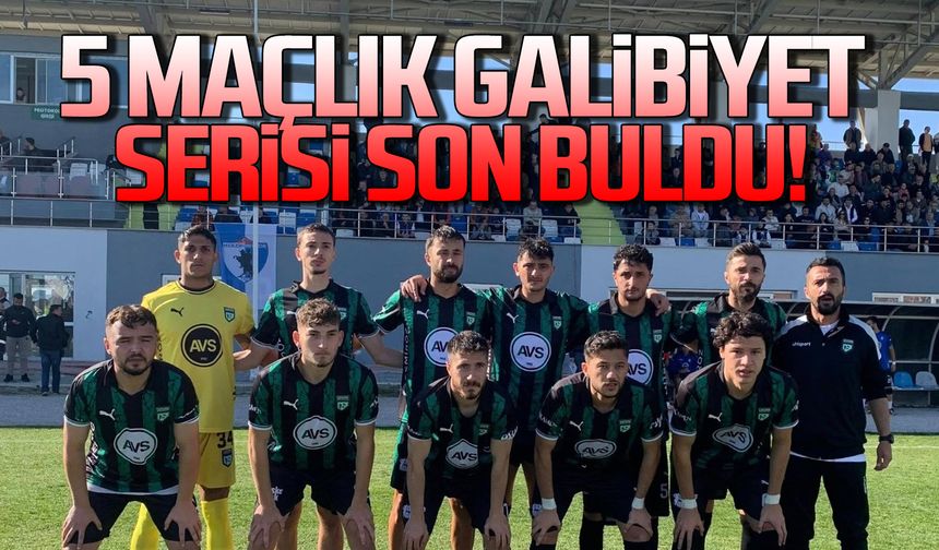 Çaycumaspor’da 5 maçlık galibiyet son buldu
