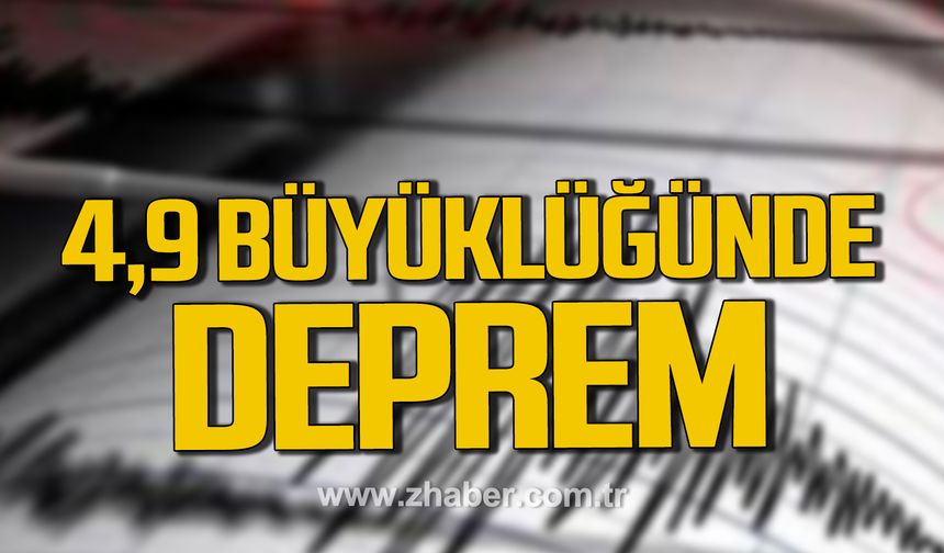Antalya'da 4.9 büyüklüğünde deprem
