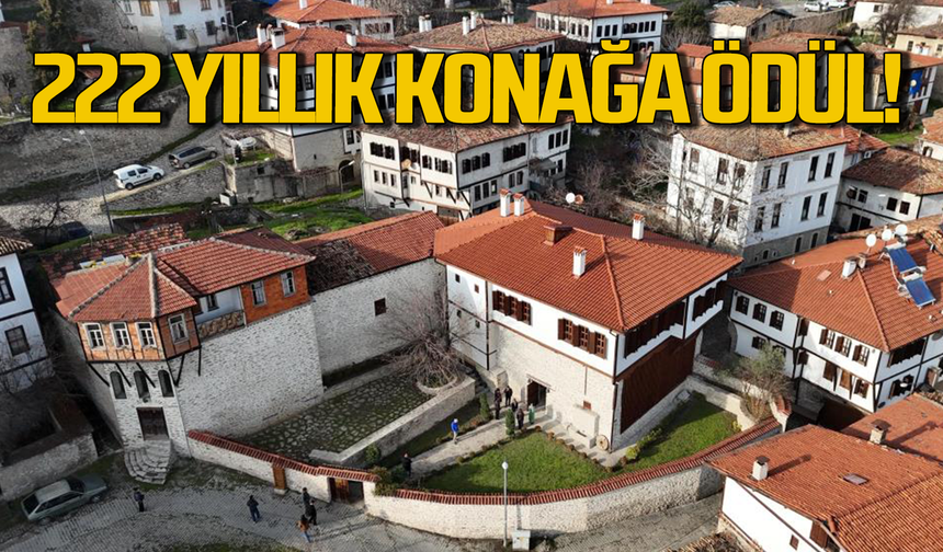 Restore edilerek korunan 222 yıllık konağa ödül