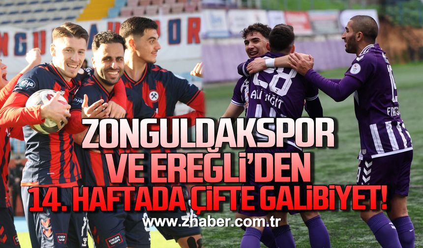 Zonguldakspor ve Ereğli’den 14. Haftada Çifte Galibiyet!