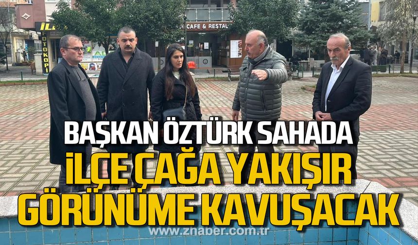 Vedat Öztürk sahada. "Planlamayı yerinde yapıyor, ihtiyaçları sahada tespit ediyoruz"