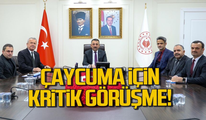 Vali Hacıbektaşoğlu Çaycuma heyetini kabul etti