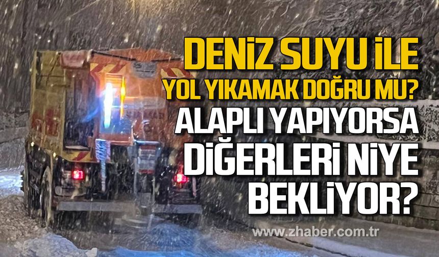 Deniz suyu ile yol yıkamak doğru mu? Alaplı yapıyor ise diğerleri niye bekliyor?