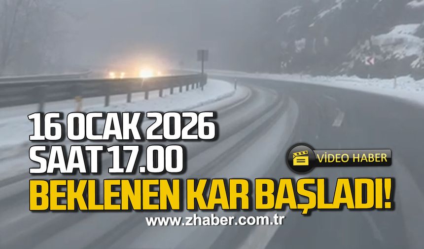16 Ocak 2026 Zonguldak'ta beklenen kar başladı