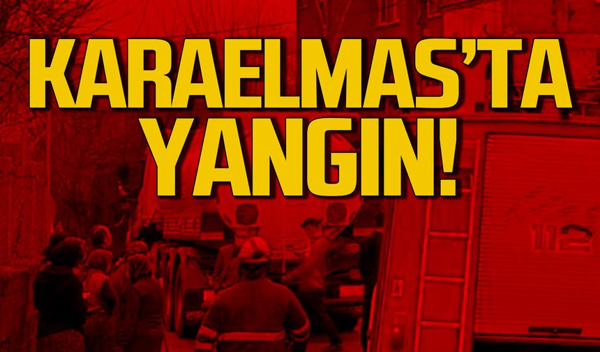 Karaelmas'ta yangın. Ekipler seferber oldu