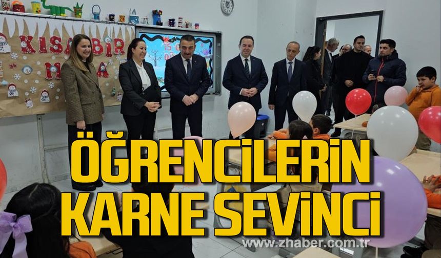 Zonguldak’ta 87 bin öğrenci karne heyecanı yaşadı.