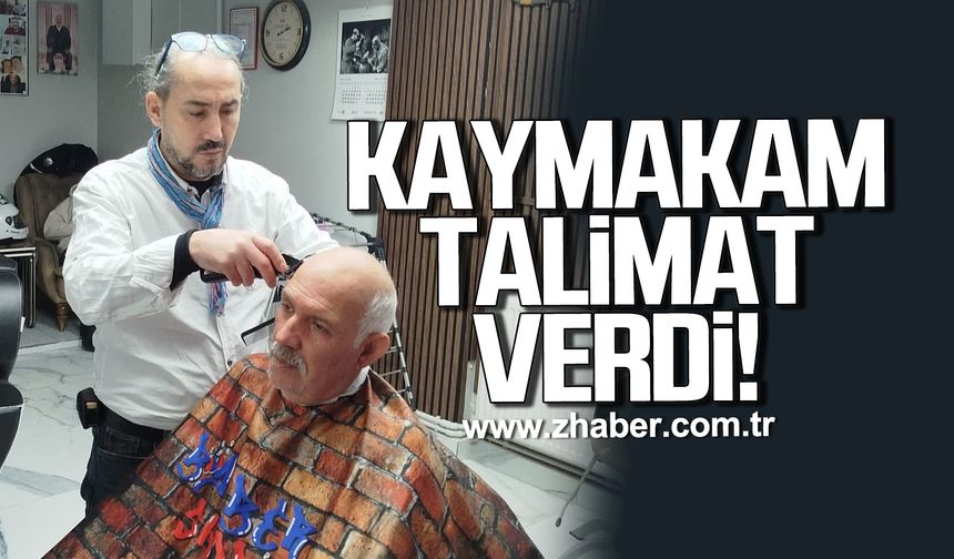 Kaymakam Yılmaz’ın talimatıyla ihtiyaç sahiplerine ücretsiz tıraş hizmeti