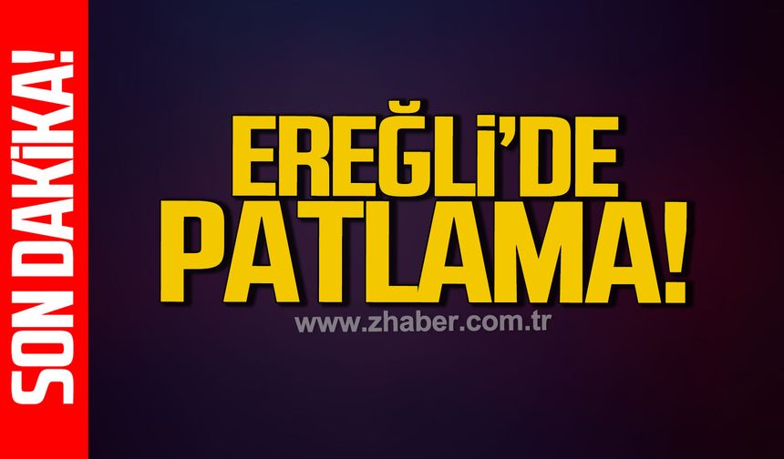 Ereğli'de kontrollü patlama korkuttu