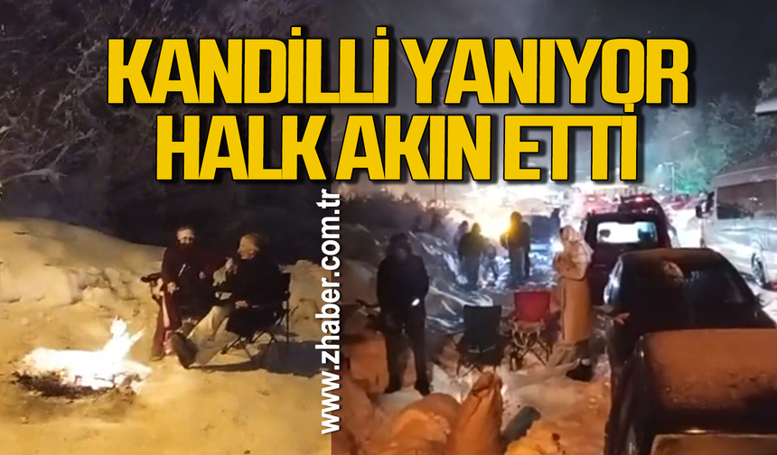 Kandilli yanıyor halk akın etti