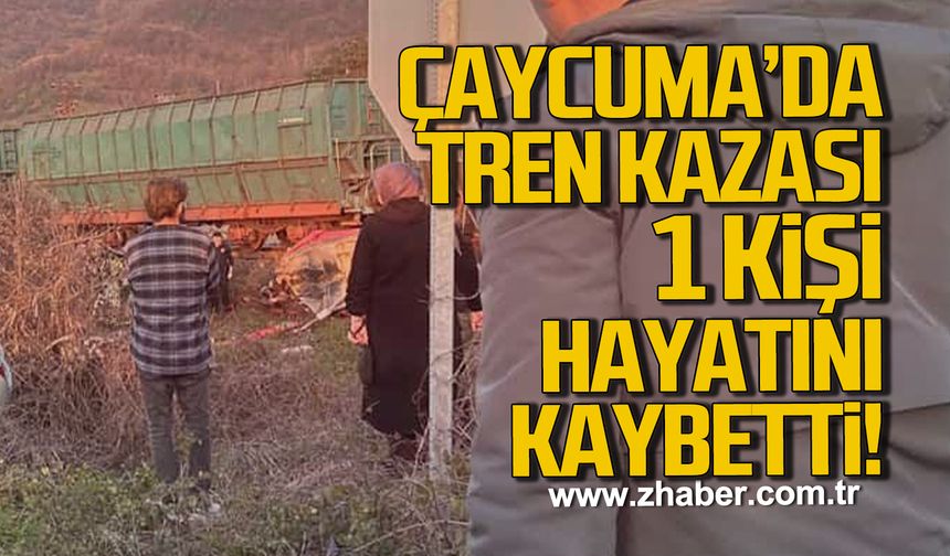 Çaycuma’da Tren Kazası: 1 Kişi hayatını kaybetti