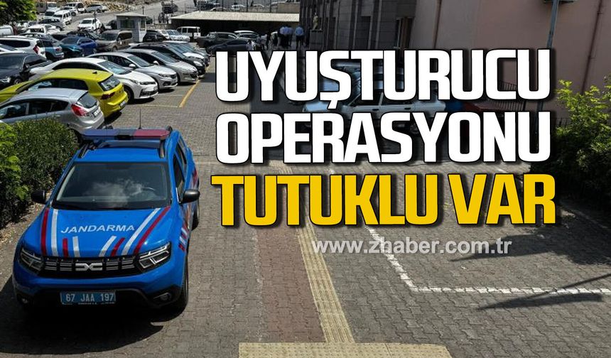 Zonguldak'ta uyuşturucu operasyonu. Tutuklu var.