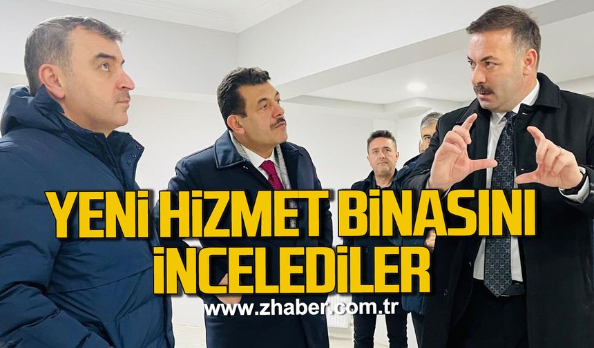 AK Parti'nin yeni hizmeti binasını incelediler