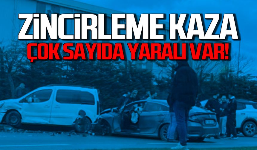 Ereğli'de zincirleme kaza 6 kişi yaralandı.