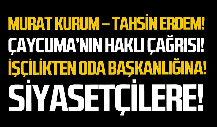 Murat Kurum – Tahsin Erdem!