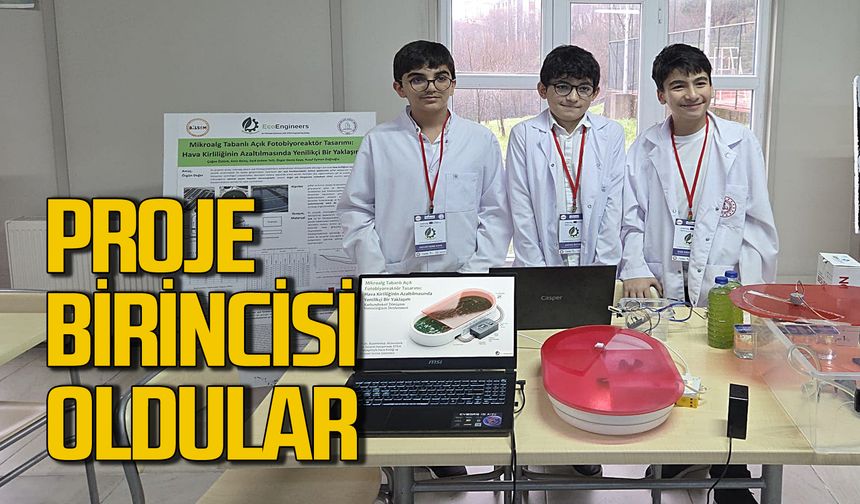 “Mikroalg Tabanlı Açık Fotobiyoreaktör Tasarımı” projesi birinci oldu