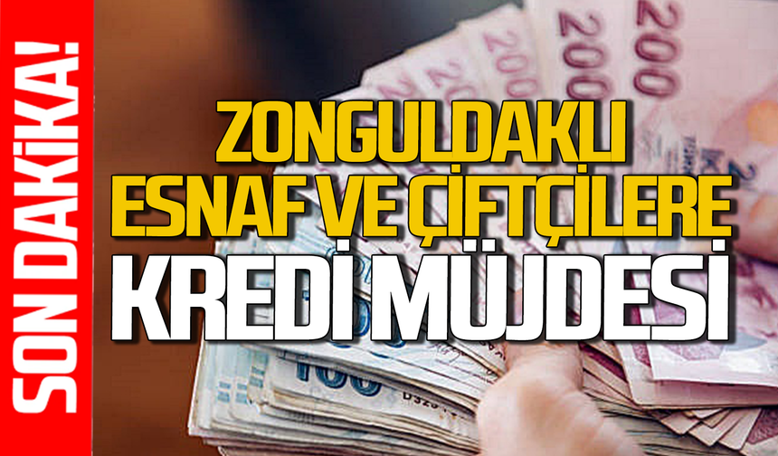 Zonguldaklı esnaf ve çiftçilere kredi müjdesi milletvekilinden geldi