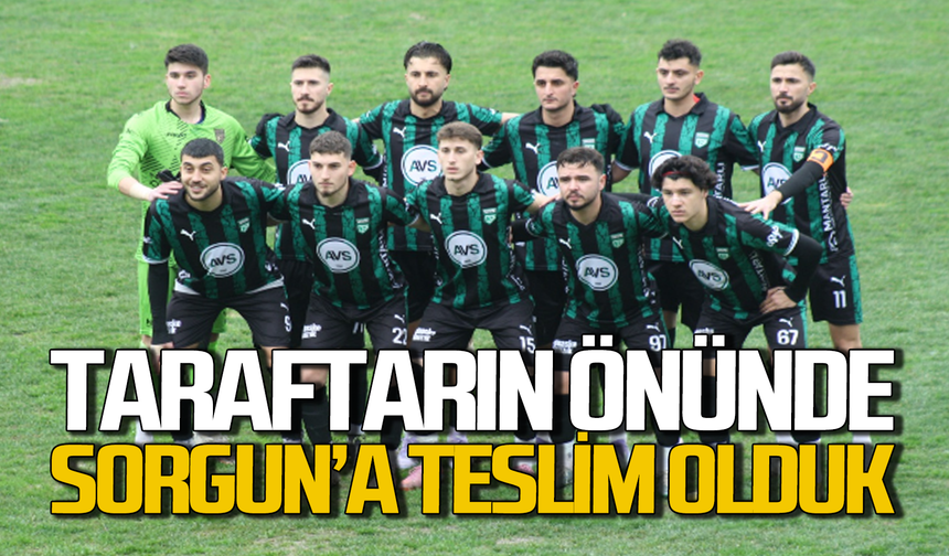 Çaycumaspor sahasında Sorgun'a teslim oldu